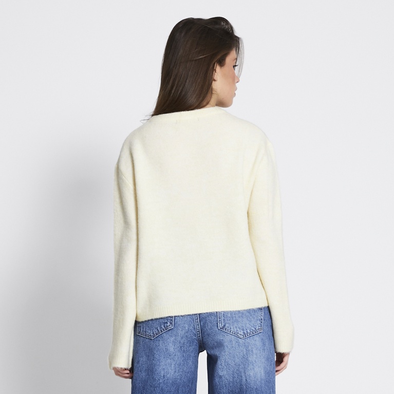 Basic knit sweater "Sadie" Light Yellow
